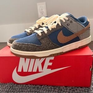 Nike Blue and Tan Athletic Sneakers